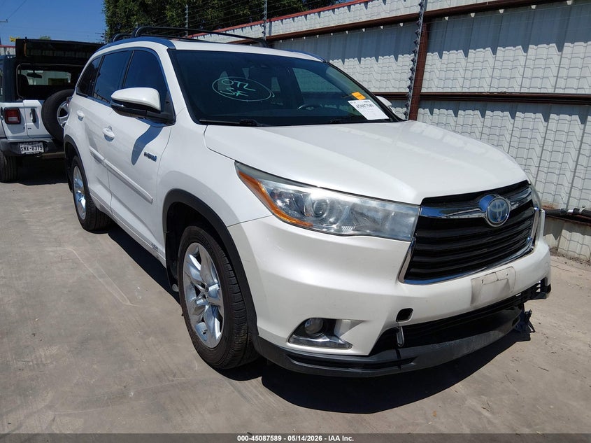 2016 Toyota Highlander VIN 5TDDCRFH0GS017883 IAAI salvage auction — SIDE, Original (Texas), sold $6,400 on 2026-07-28 (photo 1)
