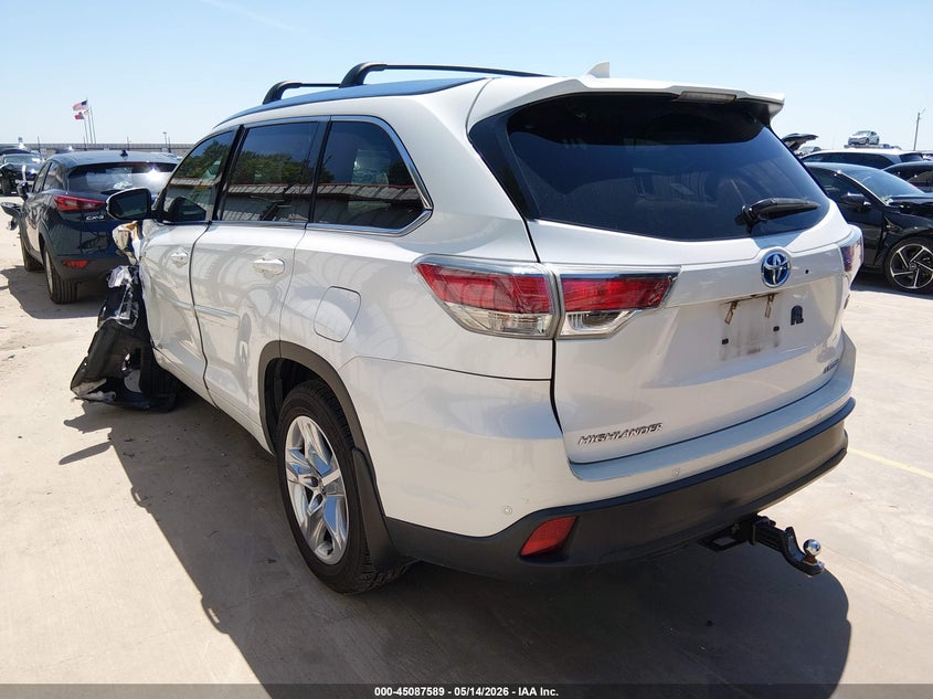 2016 Toyota Highlander VIN 5TDDCRFH0GS017883 IAAI salvage auction — SIDE, Original (Texas), sold $6,400 on 2026-07-28 (photo 3)