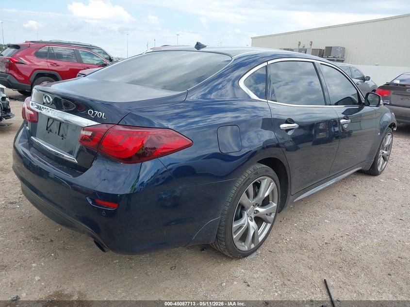 2016 Infiniti Q70 VIN JN1AY1PR4GM590037 IAAI salvage auction — FRONT END, Salvage (Texas), sold $2,450 on 2026-07-09 (photo 4)