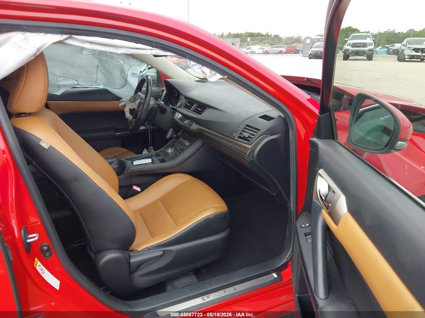2014 Lexus Ct VIN JTHKD5BH2E2201986 IAAI salvage auction — FRONT END, Rebuildable (Florida), sold $1,100 on 2026-07-09 (photo 5)