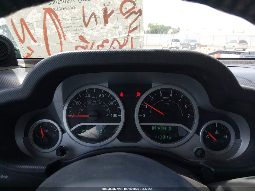 2007 Jeep Wrangler unlimited VIN 1J8GA69127L144287 IAAI salvage auction — HAIL, Salvage (Kansas), sold $3,950 on 2026-07-09 (photo 7)