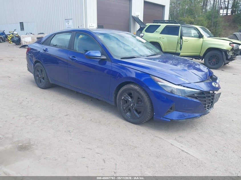 2021 Hyundai Elantra VIN KMHLM4AG1MU068175 IAAI salvage auction — FRONT END, Salvage (Vermont), sold $2,050 on 2026-07-16 (photo 1)