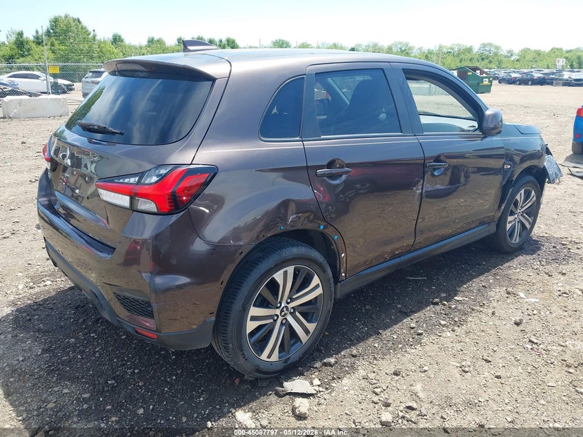 2020 Mitsubishi Outlander VIN JA4AP3AU6LU002877 IAAI salvage auction — RIGHT FRONT, Salvage (Ohio), sold $3,300 on 2026-07-29 (photo 4)