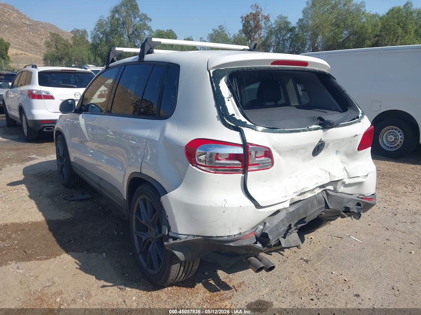 2012 Volkswagen Tiguan VIN WVGAV7AX6CW588218 IAAI salvage auction — FRONT & REAR, Salvage (California), sold $1,000 on 2026-07-14 (photo 3)