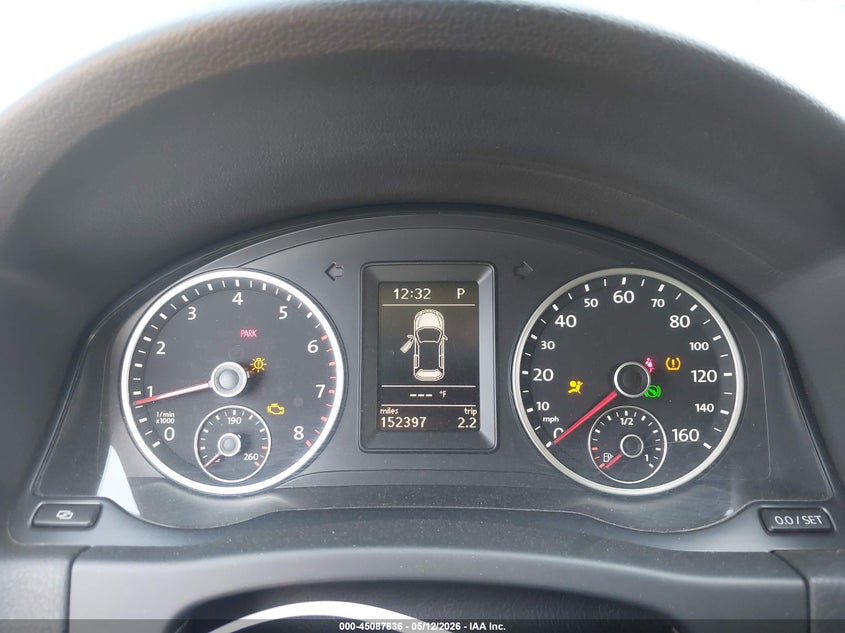 2012 Volkswagen Tiguan VIN WVGAV7AX6CW588218 IAAI salvage auction — FRONT & REAR, Salvage (California), sold $1,000 on 2026-07-14 (photo 7)