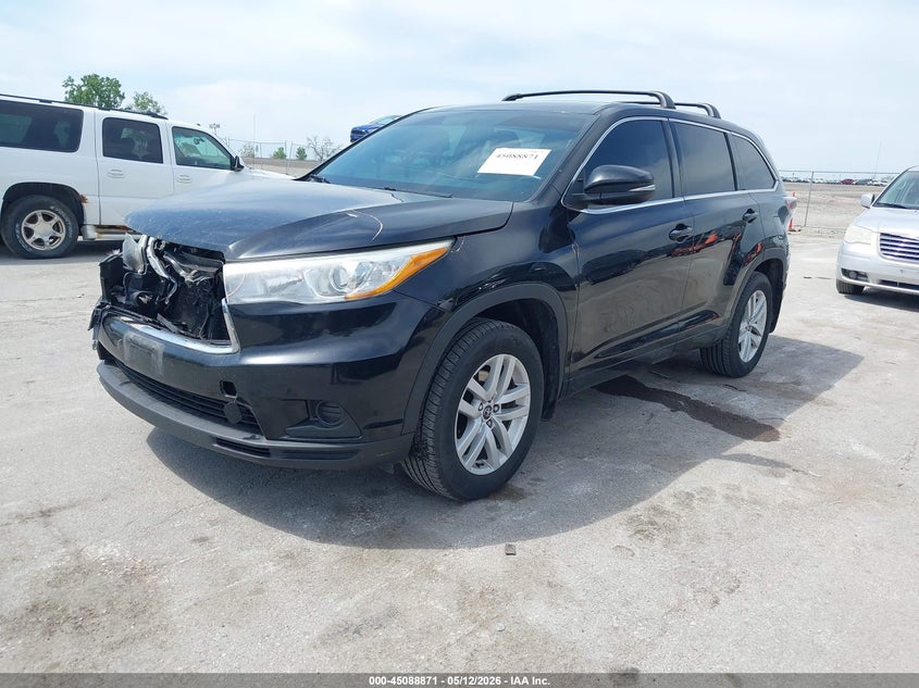 2016 Toyota Highlander VIN 5TDBKRFH3GS300546 IAAI salvage auction — FRONT END, Salvage (Iowa), sold $6,150 on 2026-07-21 (photo 2)