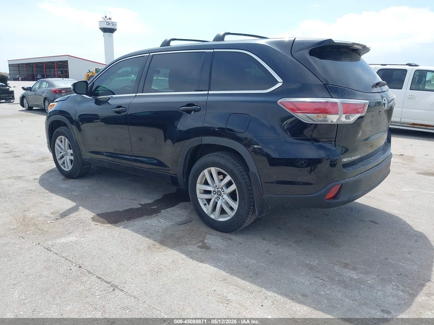 2016 Toyota Highlander VIN 5TDBKRFH3GS300546 IAAI salvage auction — FRONT END, Salvage (Iowa), sold $6,150 on 2026-07-21 (photo 3)