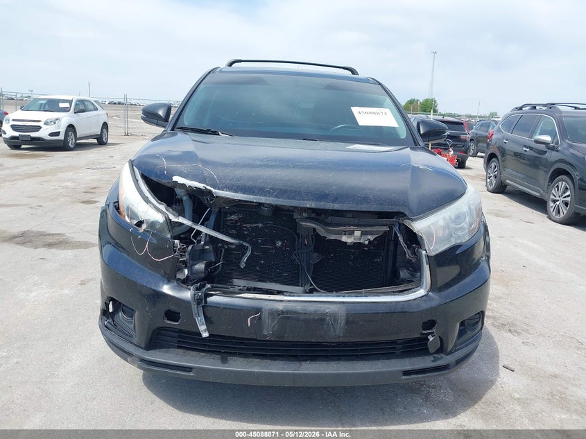 2016 Toyota Highlander VIN 5TDBKRFH3GS300546 IAAI salvage auction — FRONT END, Salvage (Iowa), sold $6,150 on 2026-07-21 (photo 6)