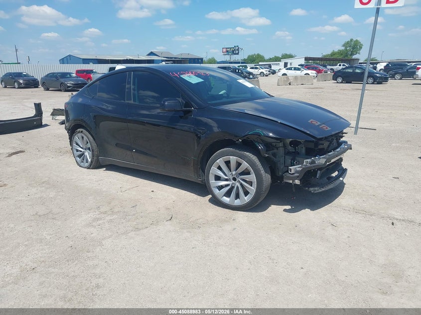 2026 Tesla Model y VIN 7SAYGDED1TA582987 IAAI salvage auction — FRONT & REAR, Original (Texas), sold $19,500 on 2026-07-09 (photo 1)