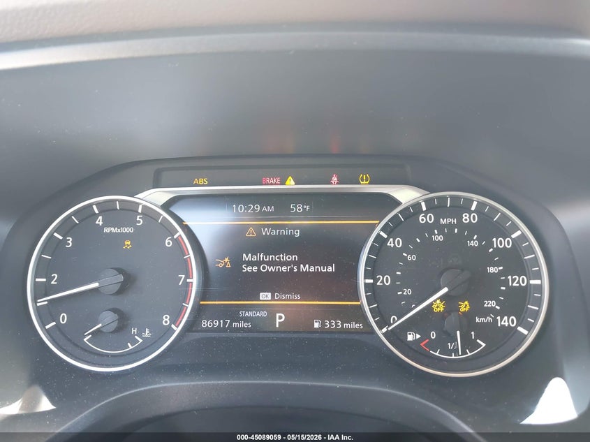 2021 Nissan Rogue VIN JN8AT3BA2MW007378 IAAI salvage auction — FRONT END, Salvage (Alabama), sold $2,750 on 2026-07-29 (photo 7)