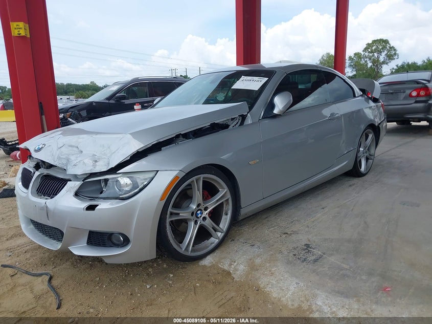 2013 BMW 3er VIN WBADW7C50DE732389 IAAI salvage auction — FRONT & REAR, Rebuildable (Florida), sold $500 on 2026-07-28 (photo 2)