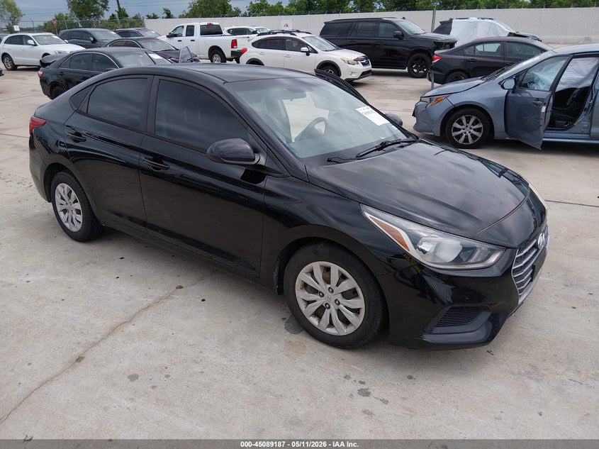 2021 Hyundai Accent VIN 3KPC24A61ME139102 IAAI salvage auction — LEFT FRONT, Salvage (Texas), sold $1,550 on 2026-07-10 (photo 1)