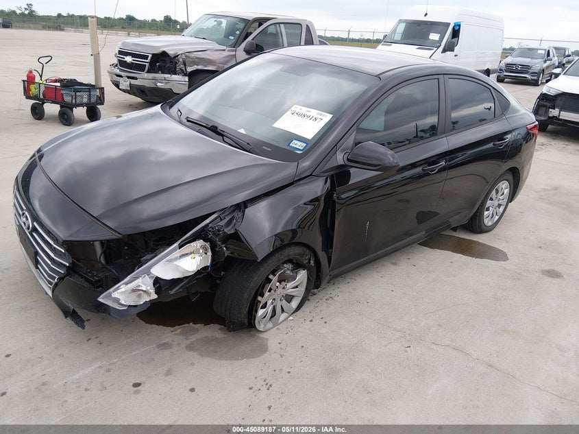 2021 Hyundai Accent VIN 3KPC24A61ME139102 IAAI salvage auction — LEFT FRONT, Salvage (Texas), sold $1,550 on 2026-07-10 (photo 2)