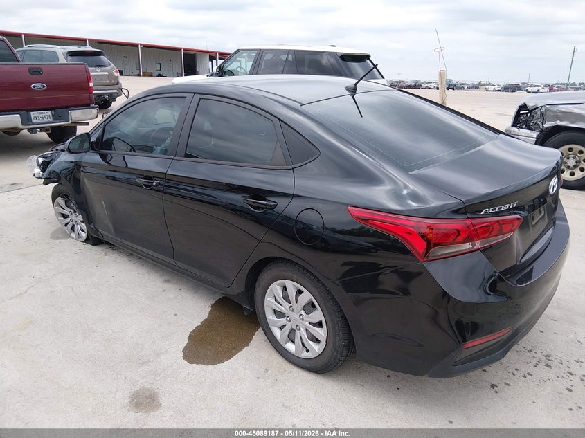 2021 Hyundai Accent VIN 3KPC24A61ME139102 IAAI salvage auction — LEFT FRONT, Salvage (Texas), sold $1,550 on 2026-07-10 (photo 3)