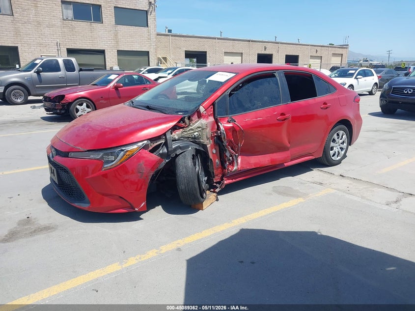 2020 Toyota Corolla VIN 5YFEPRAE6LP074341 IAAI salvage auction — LEFT FRONT, Salvage (California), sold $3,250 on 2026-07-29 (photo 2)