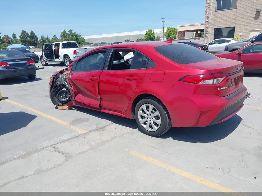 2020 Toyota Corolla VIN 5YFEPRAE6LP074341 IAAI salvage auction — LEFT FRONT, Salvage (California), sold $3,250 on 2026-07-29 (photo 3)