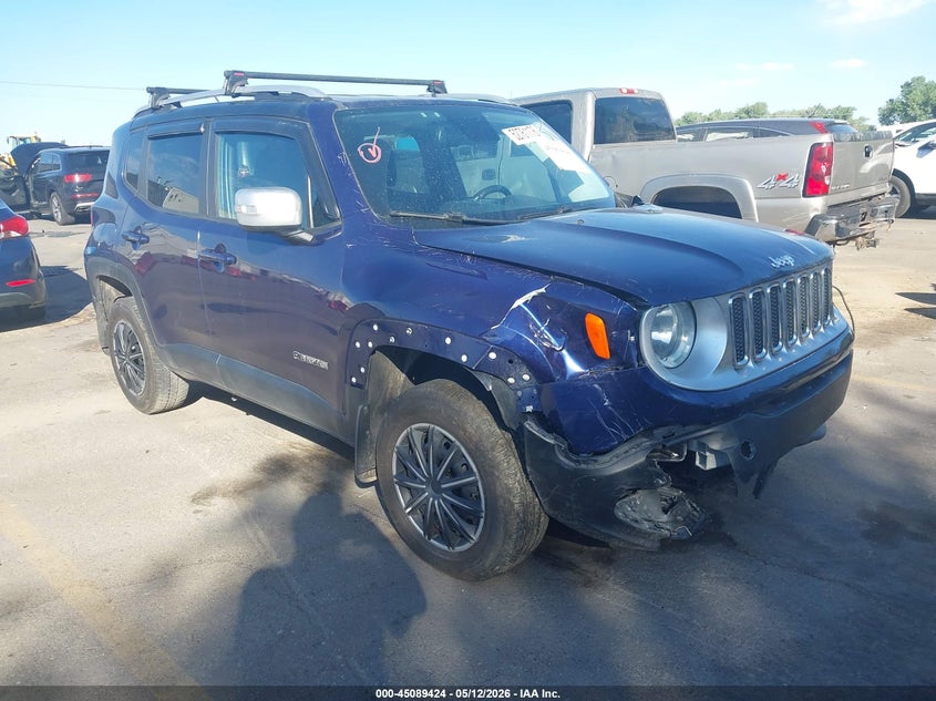 2016 Jeep Renegade VIN ZACCJBDT9GPC59813 IAAI salvage auction — LEFT & RIGHT, Salvage (Utah), sold $450 on 2026-07-23 (photo 1)