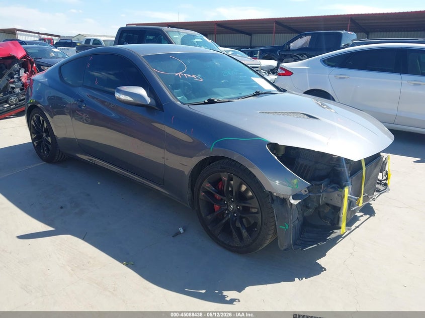 2014 Hyundai Genesis VIN KMHHU6KJ8EU120835 IAAI salvage auction — FRONT END, Original (Texas), sold $2,000 on 2026-07-15 (photo 1)