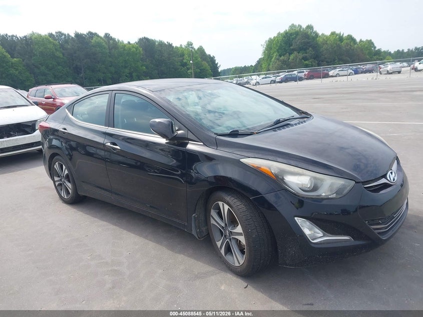 2016 Hyundai Elantra VIN KMHDH4AH5GU552064 IAAI salvage auction — NORMAL WEAR, Salvage (Texas), sold $1,300 on 2026-07-15 (photo 1)