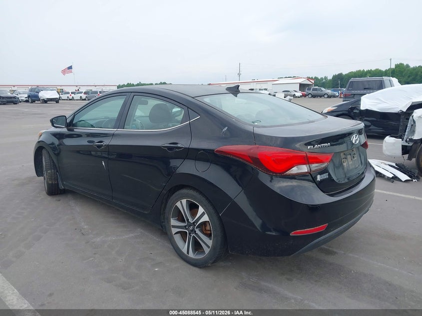 2016 Hyundai Elantra VIN KMHDH4AH5GU552064 IAAI salvage auction — NORMAL WEAR, Salvage (Texas), sold $1,300 on 2026-07-15 (photo 3)