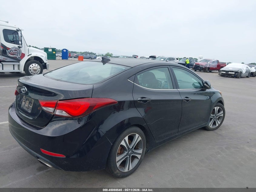 2016 Hyundai Elantra VIN KMHDH4AH5GU552064 IAAI salvage auction — NORMAL WEAR, Salvage (Texas), sold $1,300 on 2026-07-15 (photo 4)