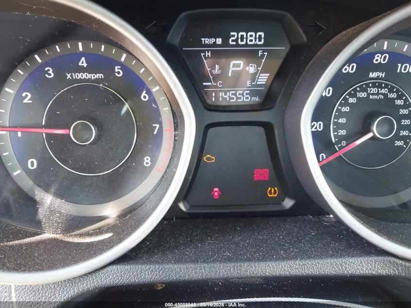 2016 Hyundai Elantra VIN KMHDH4AH5GU552064 IAAI salvage auction — NORMAL WEAR, Salvage (Texas), sold $1,300 on 2026-07-15 (photo 7)