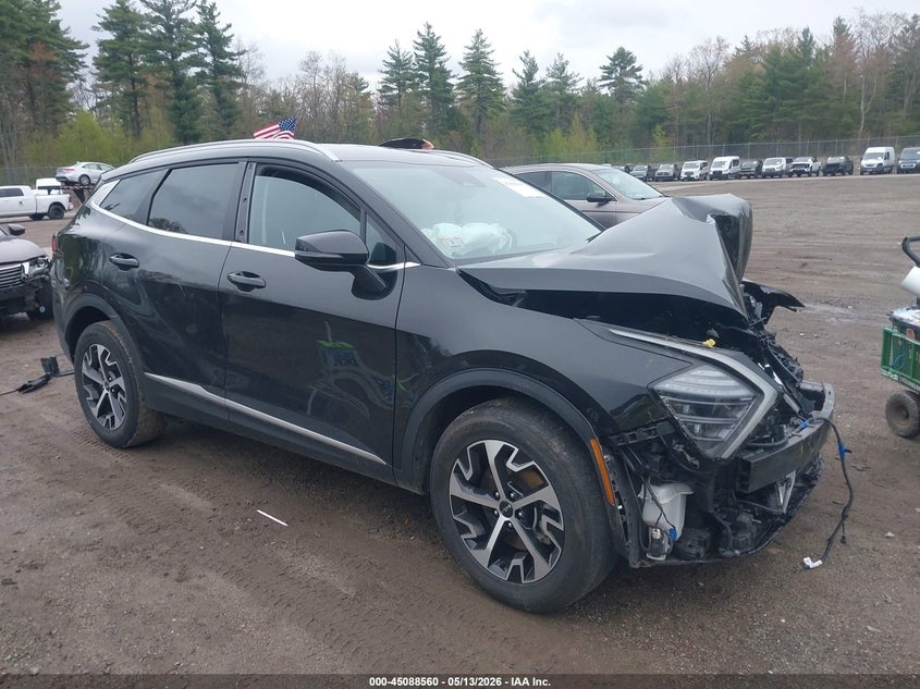 2025 Kia Sportage VIN 5XYK3CDF1SG296157 IAAI salvage auction — FRONT END, Salvage (Idaho), sold $5,050 on 2026-07-31 (photo 1)
