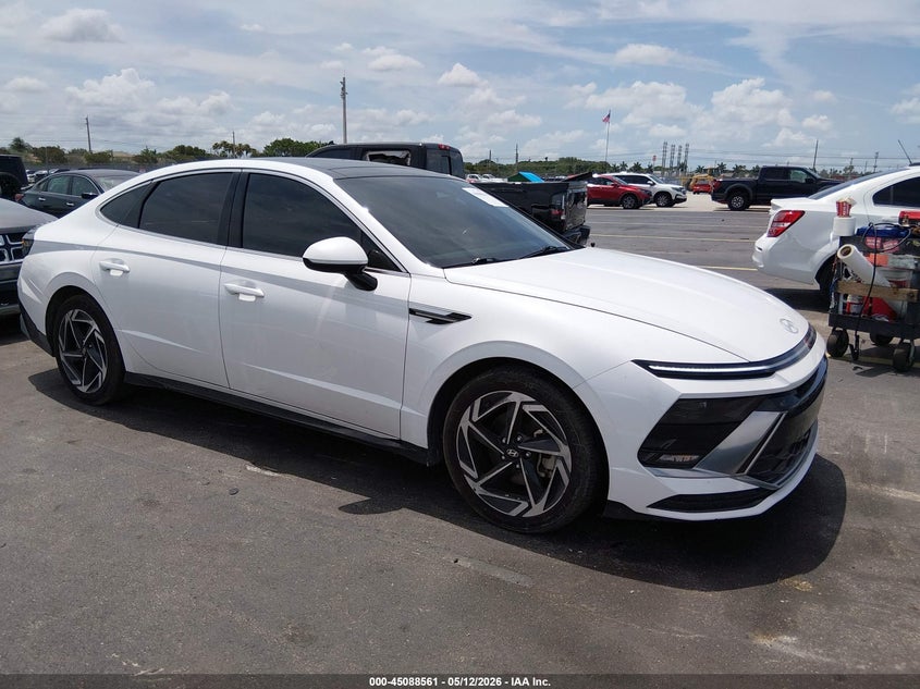 2024 Hyundai Sonata VIN KMHL14JA9RA382671 IAAI salvage auction — SIDE, Rebuildable (Florida), sold $8,700 on 2026-07-12 (photo 1)