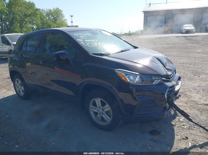 2021 Chevrolet Trax VIN KL7CJNSB5MB349202 IAAI salvage auction — FRONT END, Salvage (Indiana), sold $2,150 on 2026-07-08 (photo 1)