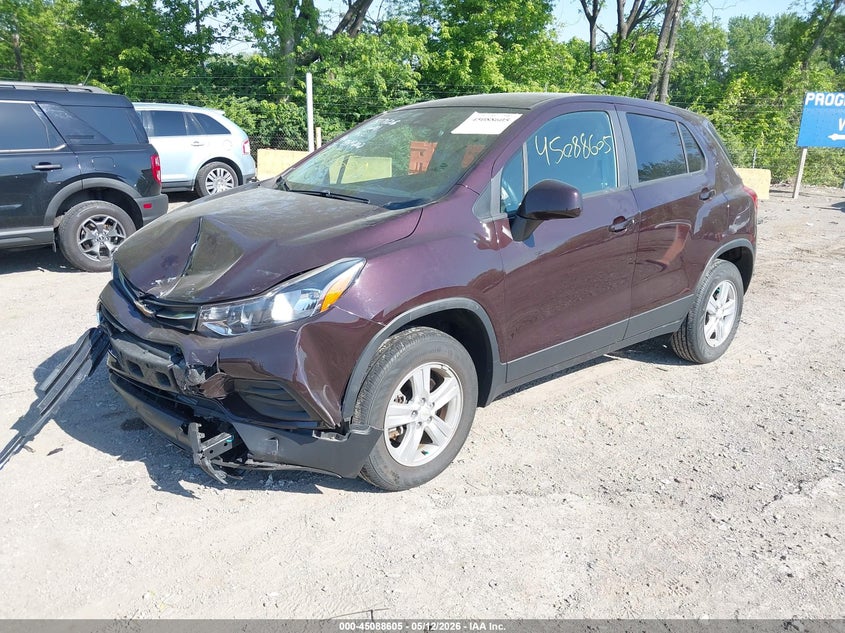 2021 Chevrolet Trax VIN KL7CJNSB5MB349202 IAAI salvage auction — FRONT END, Salvage (Indiana), sold $2,150 on 2026-07-08 (photo 2)