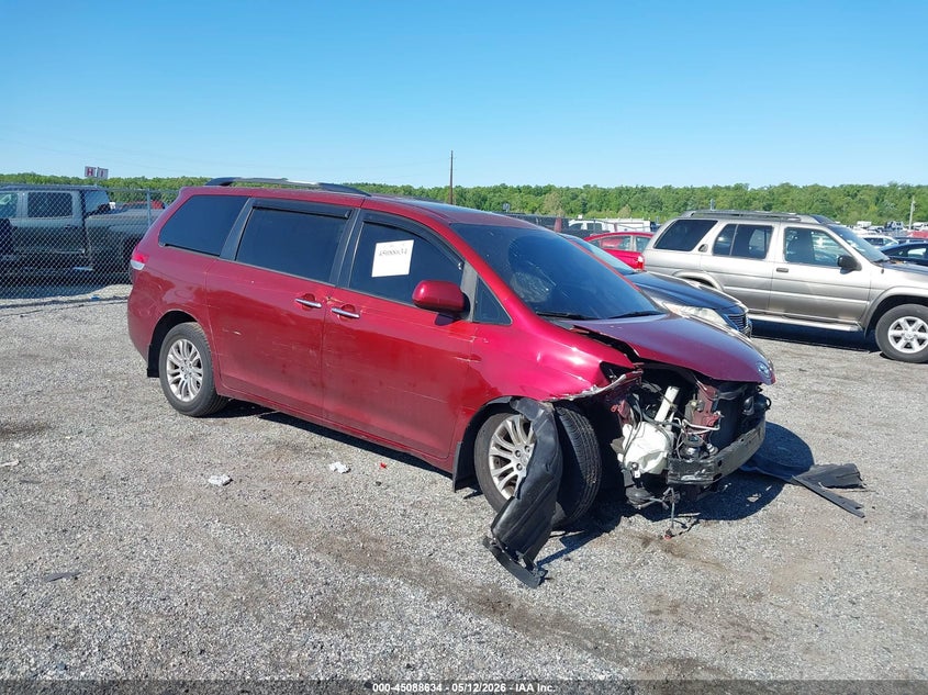2011 Toyota Sienna VIN 5TDYK3DC7BS114760 IAAI salvage auction — FRONT END, Salvage - Greater Than 75% (Maryland), sold $1,250 on 2026-07-13 (photo 1)