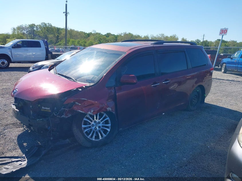 2011 Toyota Sienna VIN 5TDYK3DC7BS114760 IAAI salvage auction — FRONT END, Salvage - Greater Than 75% (Maryland), sold $1,250 on 2026-07-13 (photo 2)