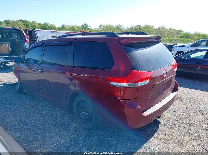 2011 Toyota Sienna VIN 5TDYK3DC7BS114760 IAAI salvage auction — FRONT END, Salvage - Greater Than 75% (Maryland), sold $1,250 on 2026-07-13 (photo 3)