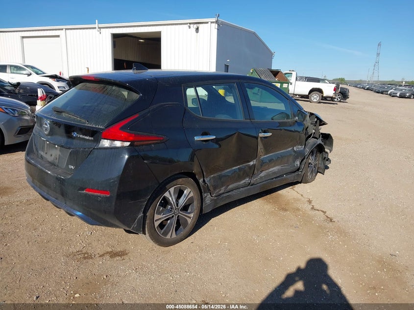 2021 Nissan Leaf VIN 1N4AZ1CV8MC557045 IAAI salvage auction — RIGHT SIDE, Salvage (Illinois), sold $2,450 on 2026-07-09 (photo 4)