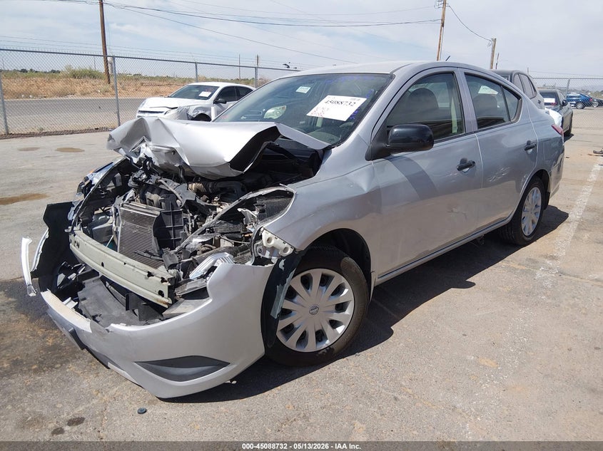 2015 Nissan Versa VIN 3N1CN7AP6FL939350 IAAI salvage auction — FRONT END, Salvage (Texas), sold $625 on 2026-07-22 (photo 2)