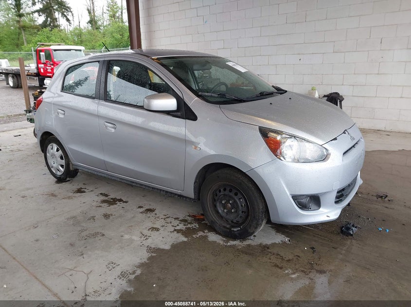 2015 Mitsubishi Mirage VIN ML32A3HJXFH040121 IAAI salvage auction — LEFT SIDE, Bill Of Sale (Washington), sold $275 on 2026-07-08 (photo 1)