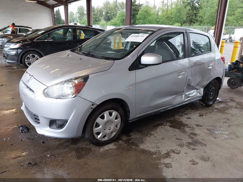 2015 Mitsubishi Mirage VIN ML32A3HJXFH040121 IAAI salvage auction — LEFT SIDE, Bill Of Sale (Washington), sold $275 on 2026-07-08 (photo 2)