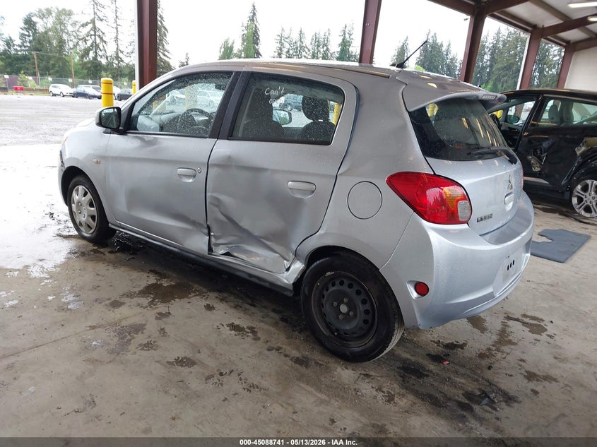 2015 Mitsubishi Mirage VIN ML32A3HJXFH040121 IAAI salvage auction — LEFT SIDE, Bill Of Sale (Washington), sold $275 on 2026-07-08 (photo 3)