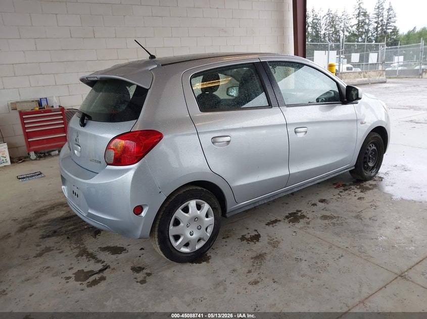 2015 Mitsubishi Mirage VIN ML32A3HJXFH040121 IAAI salvage auction — LEFT SIDE, Bill Of Sale (Washington), sold $275 on 2026-07-08 (photo 4)