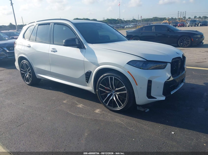 2025 BMW X5 VIN 5UX33EU08S9Z18068 IAAI salvage auction — LEFT SIDE, Rebuildable (Florida), sold $27,250 on 2026-07-30 (photo 1)
