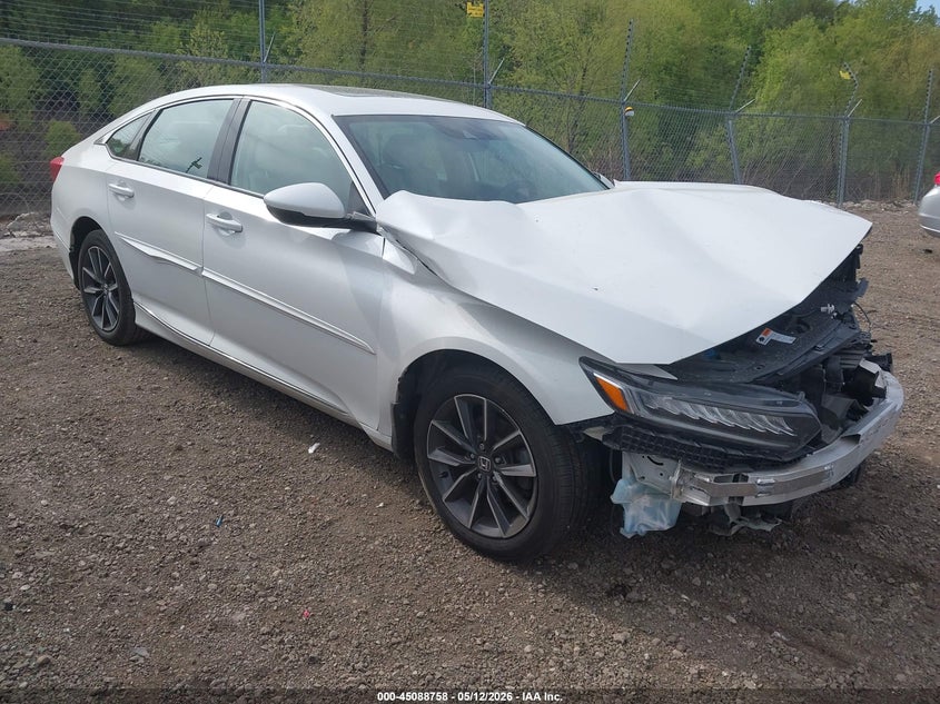 2021 Honda Accord VIN 1HGCV1F50MA112306 IAAI salvage auction — FRONT END, Salvage (Illinois), sold $6,200 on 2026-07-19 (photo 1)