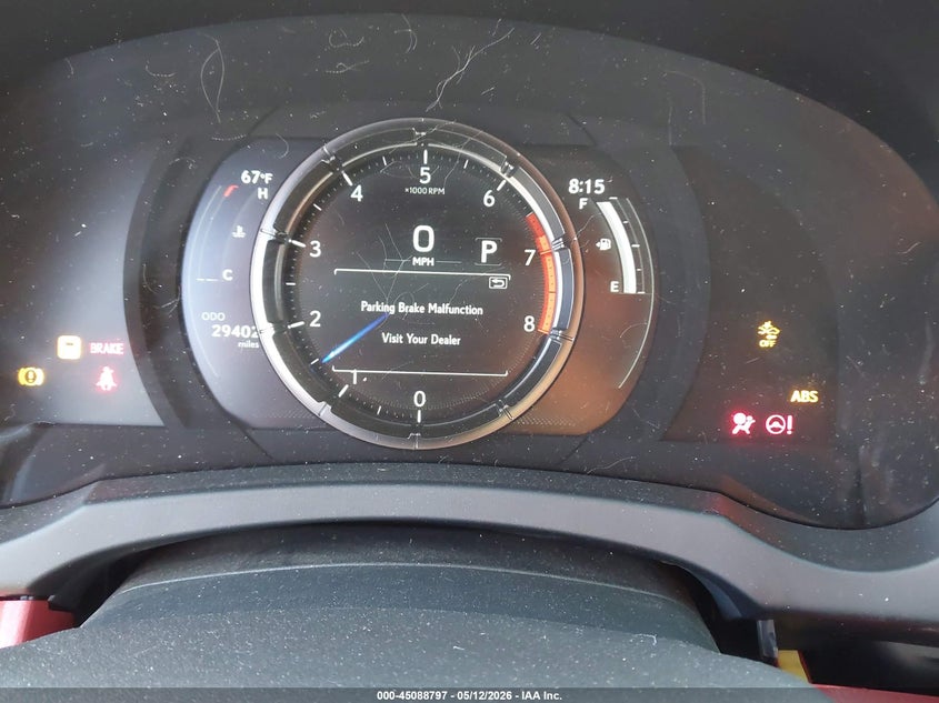 2024 Lexus Is VIN JTHGZ1B29R5081300 IAAI salvage auction — FRONT END, Salvage (California), sold $12,500 on 2026-07-29 (photo 7)