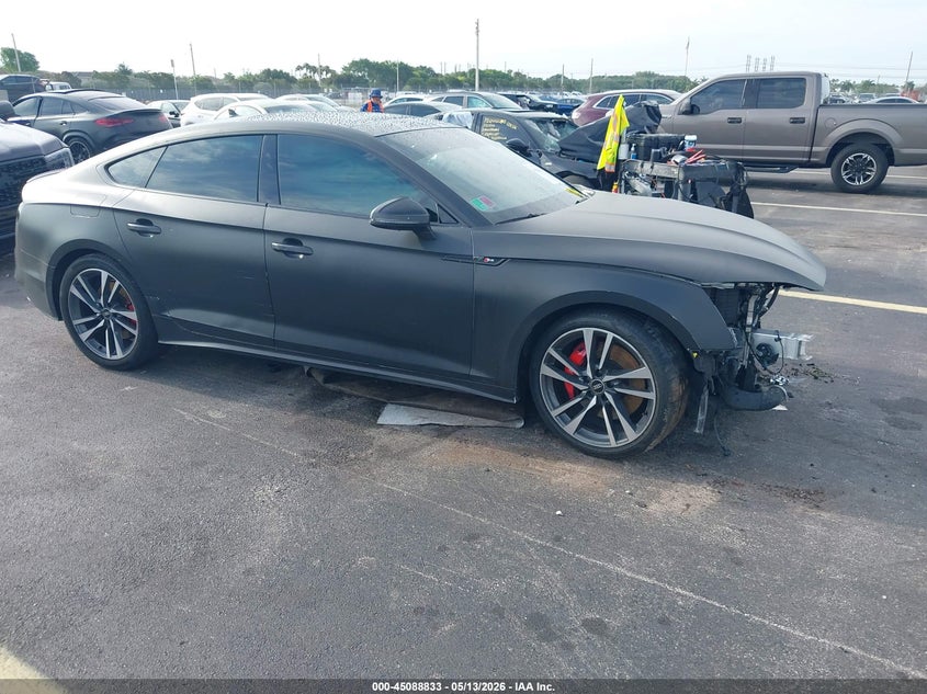 2023 Audi S5 VIN WAUC4CF52PA011881 IAAI salvage auction — LEFT SIDE, Rebuildable (Florida), sold $3,550 on 2026-07-30 (photo 1)