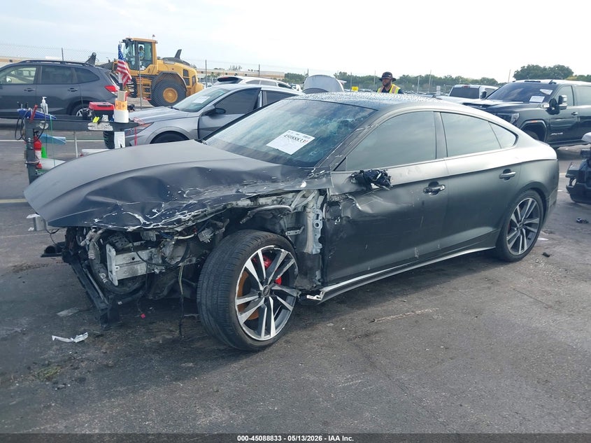 2023 Audi S5 VIN WAUC4CF52PA011881 IAAI salvage auction — LEFT SIDE, Rebuildable (Florida), sold $3,550 on 2026-07-30 (photo 2)