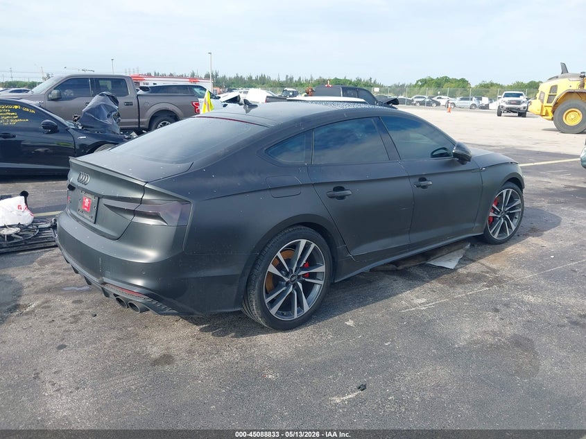 2023 Audi S5 VIN WAUC4CF52PA011881 IAAI salvage auction — LEFT SIDE, Rebuildable (Florida), sold $3,550 on 2026-07-30 (photo 4)