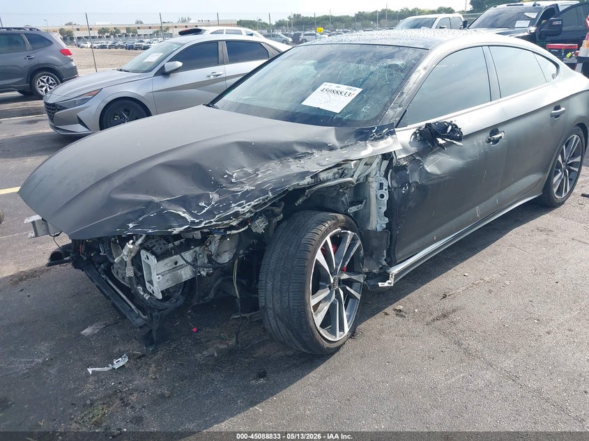 2023 Audi S5 VIN WAUC4CF52PA011881 IAAI salvage auction — LEFT SIDE, Rebuildable (Florida), sold $3,550 on 2026-07-30 (photo 6)