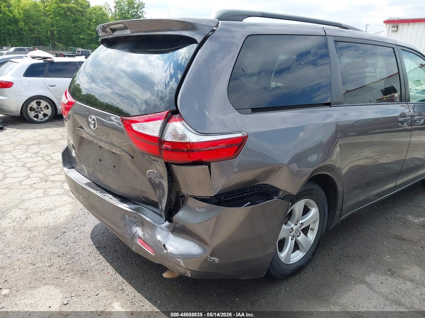 2015 Toyota Sienna VIN 5TDKK3DC0FS547722 IAAI salvage auction — REAR END, Salvage - Greater Than 75% (Maryland), sold $3,000 on 2026-07-29 (photo 6)
