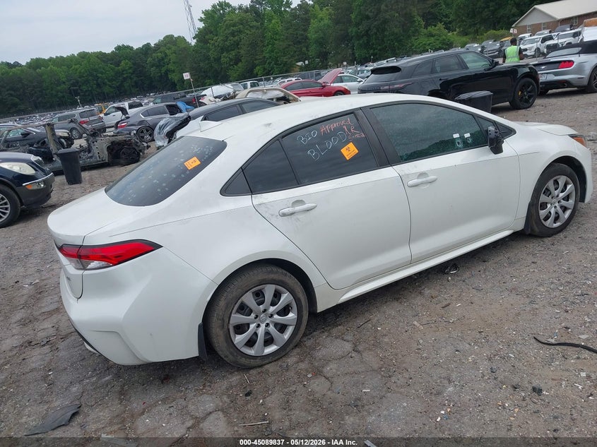 2021 Toyota Corolla VIN 5YFEPMAE2MP151484 IAAI salvage auction — RIGHT SIDE, Rebuildable (Florida), sold $4,350 on 2026-07-15 (photo 4)