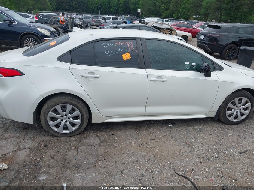 2021 Toyota Corolla VIN 5YFEPMAE2MP151484 IAAI salvage auction — RIGHT SIDE, Rebuildable (Florida), sold $4,350 on 2026-07-15 (photo 6)
