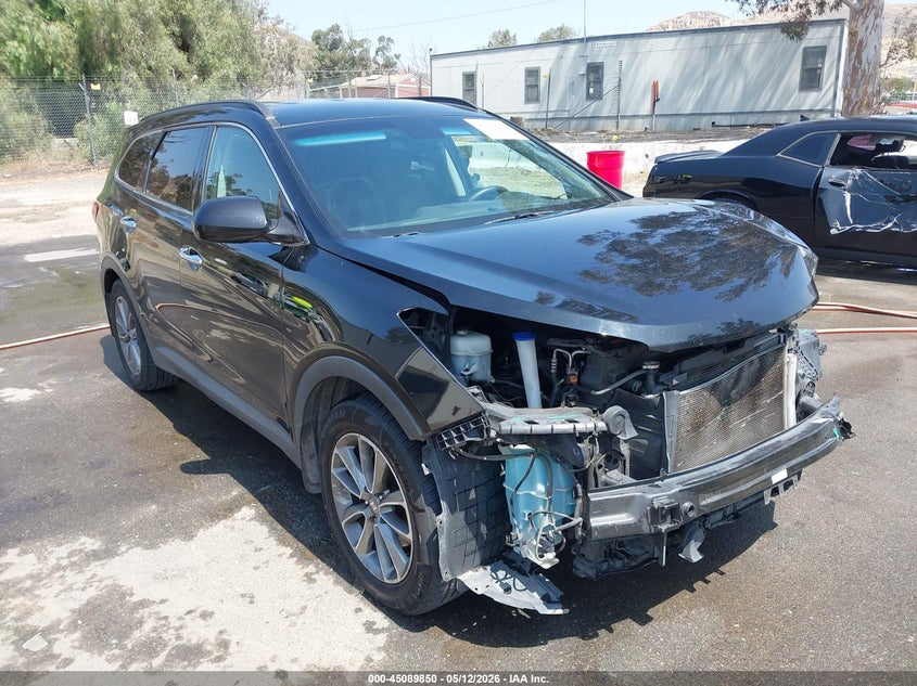 2018 Hyundai Santa fe VIN KM8SM4HF6JU269669 IAAI salvage auction — LEFT FRONT, Salvage (California), sold $25 on 2026-07-21 (photo 1)